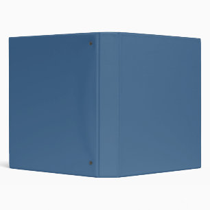 Solid steel blue binder