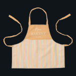 Solid Stripes Editable Colour Custom Kid Apron<br><div class="desc">This lovely design can be customized to your favourite colour combinations. Matching adult and junior designs available. Makes a great gift! Find stylish stationery and gifts at our shop: www.berryberrysweet.com.</div>