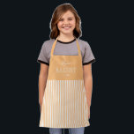 Solid Stripes Editable Colour Custom Kid Apron<br><div class="desc">This lovely design can be customized to your favourite colour combinations. Matching adult and junior designs available. Makes a great gift! Find stylish stationery and gifts at our shop: www.berryberrysweet.com.</div>