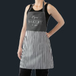 Solid Stripes Editable Colour Personalized Apron<br><div class="desc">This lovely design can be customized to your favourite colour combinations. Matching adult and junior designs available. Makes a great gift! Find stylish stationery and gifts at our shop: www.berryberrysweet.com.</div>
