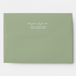 Solid Succulent Sage Green Envelopes