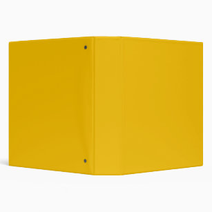 Solid sunny golden yellow binder