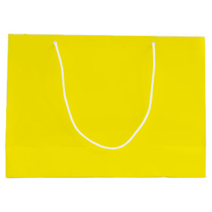 Solid Sunny Yellow Color Large Gift Bag