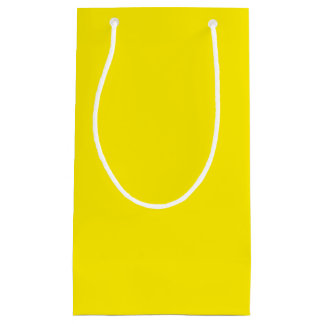 Solid Sunny Yellow Color Small Gift Bag