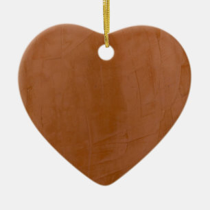 Solid Tangerine Ceramic Ornament