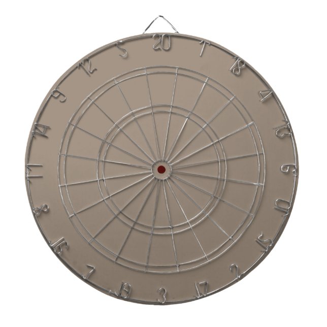 Solid taupe dusty brown dartboard (Front)