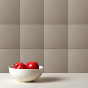 Solid taupe dusty brown tile