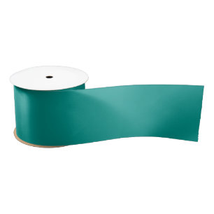 Solid Teal Green 3 inch Satin Ribbon