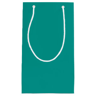 Solid Teal Green Small Gift Bag