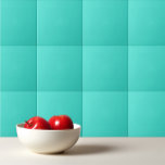 Solid turquoise aquamarine blue tile<br><div class="desc">Solid turquoise aquamarine blue design</div>