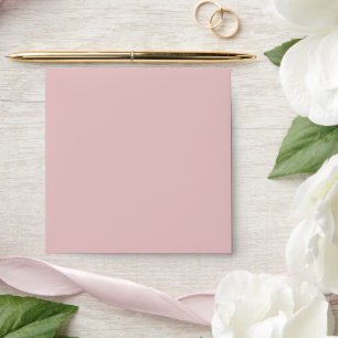Solid Vintage Soft Blush Square Envelope