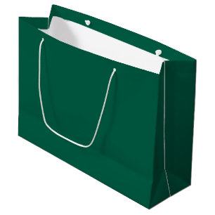 Solid viridian green large gift bag