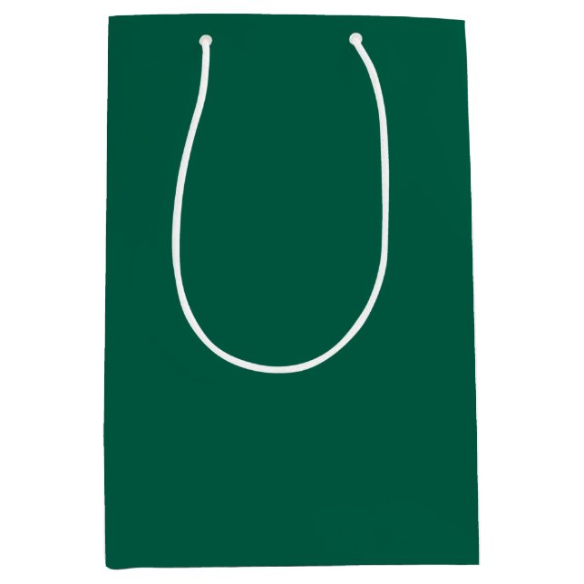 Solid viridian green medium gift bag (Front)