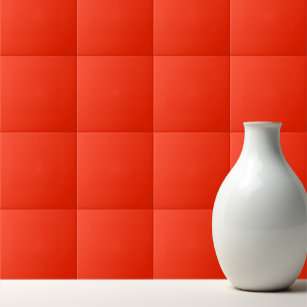 Solid vivid bright red tile