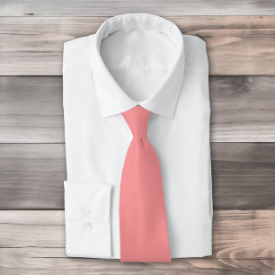 Solid Watermelon colour plain pink Tie