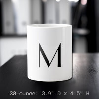 solid white - add black monogram