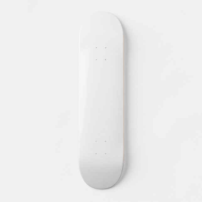 SOLID WHITE BACKGROUND TEMPLATE CLEAN FRESH PURE SKATEBOARD (Front)