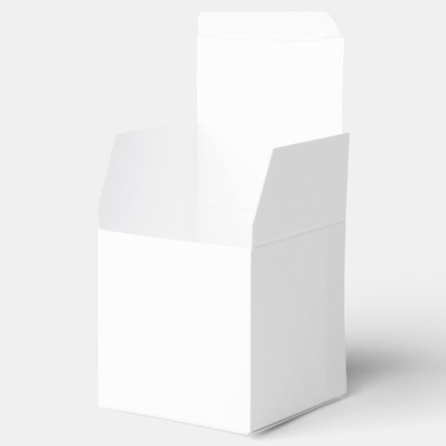Solid White Favor Box (Opened)