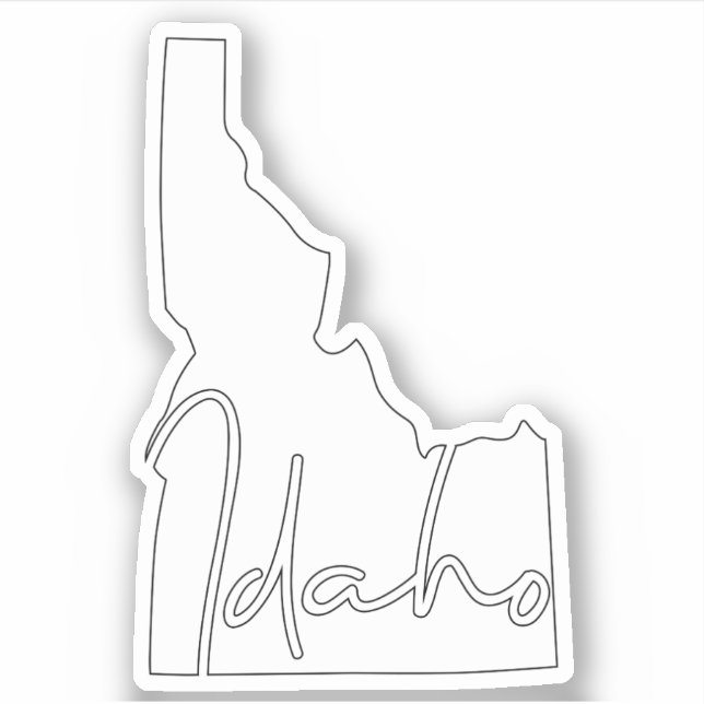 Solid White Idaho State (Front)