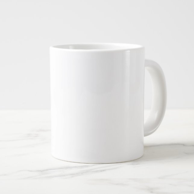 Solid White Large Coffee Mug (Front Right)