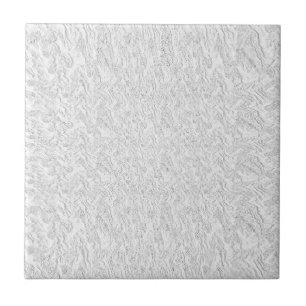 Solid White Textured Tile
