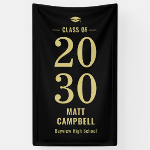 Solid Year EDITABLE COLOR Graduation Banner