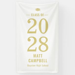 Solid Year EDITABLE COLOR Graduation Banner