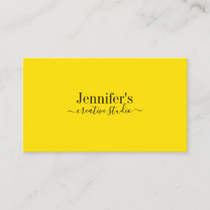 Solid Yellow Professional Business Card