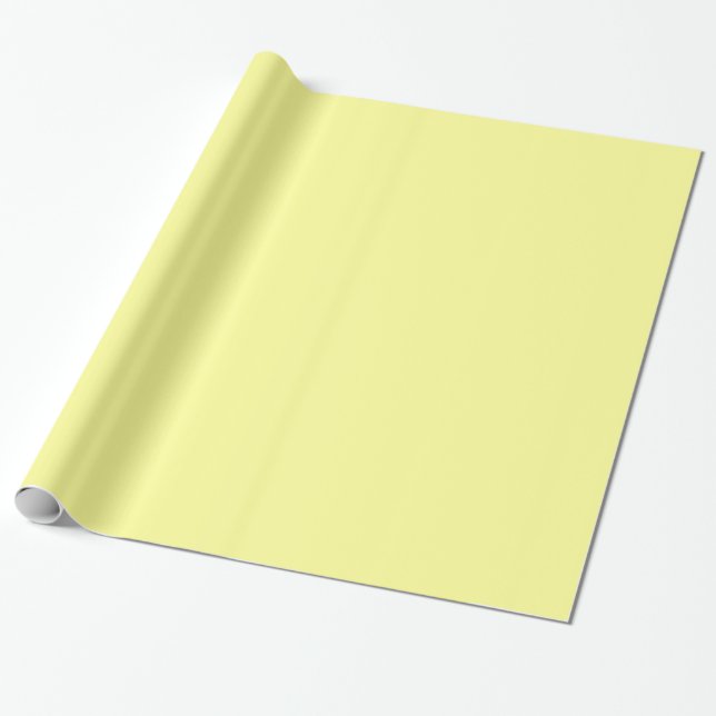 Solid Yellow Wrapping Paper (Unrolled)
