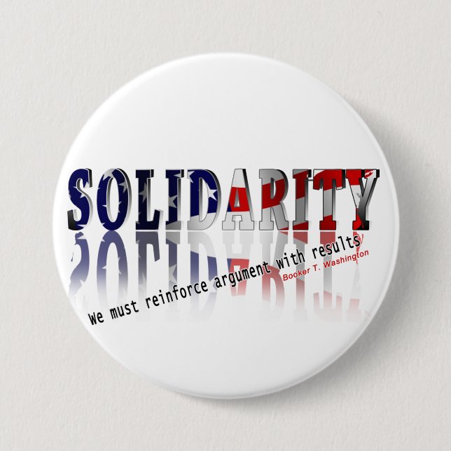 Solidarity BT 3 Inch Round Button (Front)