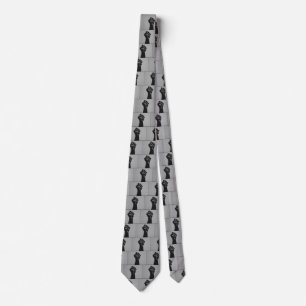 Solidarity Fist in Carbon Fiber Print Style Tie