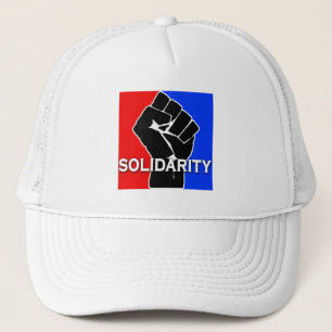 SOLIDARITY in Red, White, Blue and Black Trucker Hat