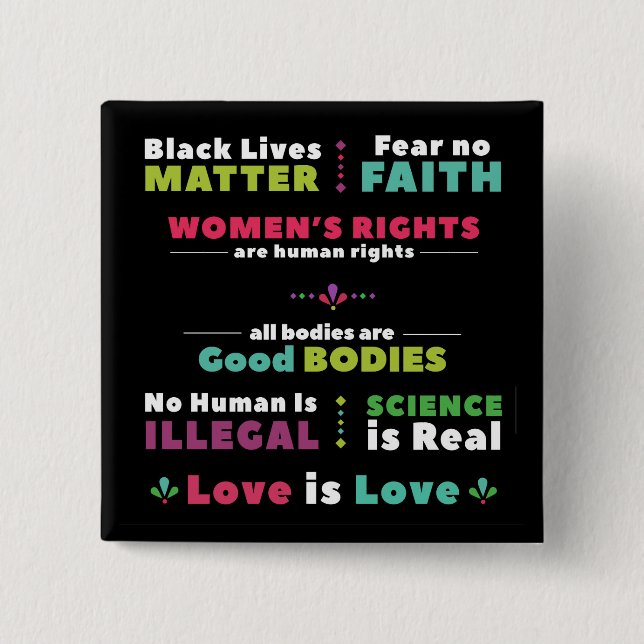 Solidarity Pin Black Background (Front)