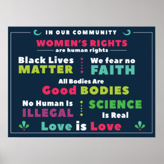 Solidarity Poster In Our Community