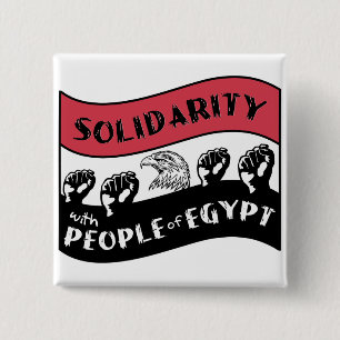 Solidarity with People of Egypt 2 Inch Square Button