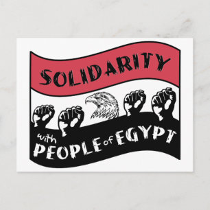 Solidarity with People of Egypt Postcard