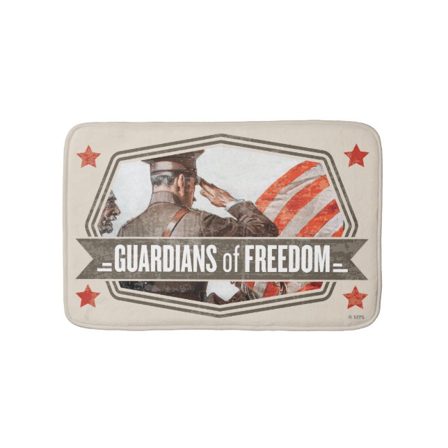 Solider-Guardian of Freedom Bath Mat (Front)