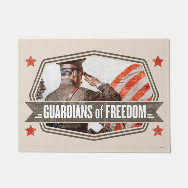 Solider-Guardian of Freedom Doormat (Front)