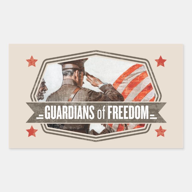 Solider-Guardian of Freedom Sticker (Front)