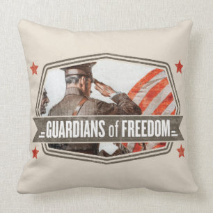 Solider-Guardian of Freedom Throw Pillow