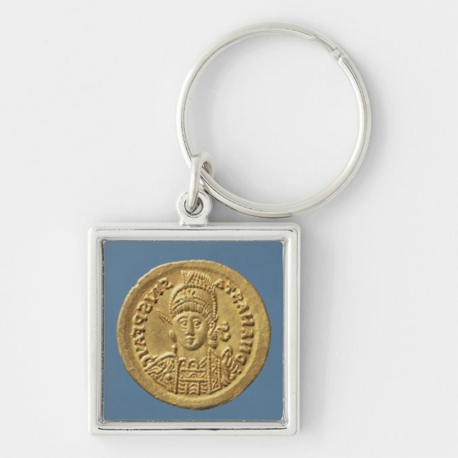 Solidus  minted by Theodoric I Keychain (Front)