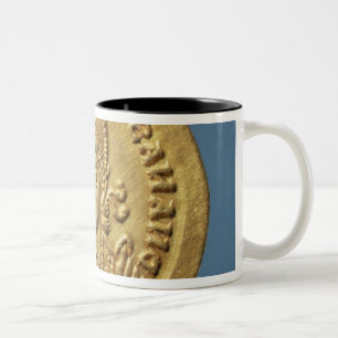 Solidus  minted by Theodoric I Two-Tone Coffee Mug