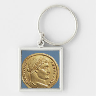 Solidus of Constantine I Keychain