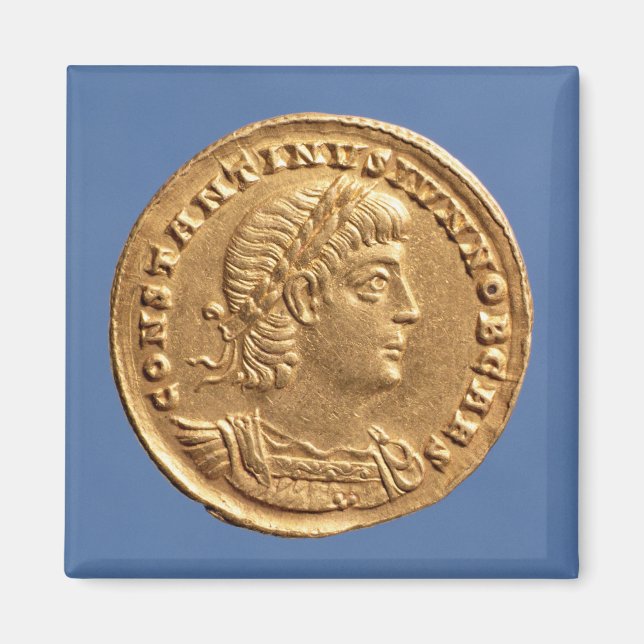 Solidus  of Constantine II Caesar cuirassed Magnet (Front)