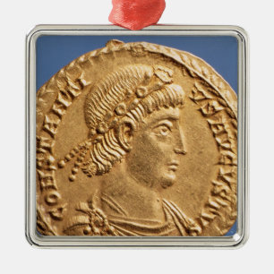 Solidus  of Constantinius II Metal Ornament