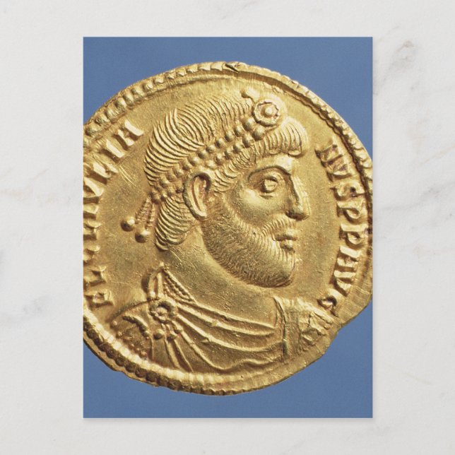 Solidus  of Julian the Apostate  draped Postcard (Front)