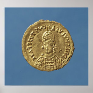 Solidus  of Romulus Augustulus Poster
