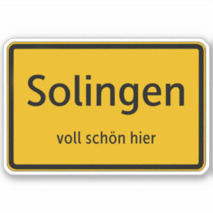 Solingen Sticker Autosticker