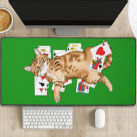 Solitaire Funny Orange Tabby Cat Playing Cards 