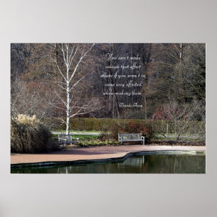 Solitary Bench Inspirational Poster